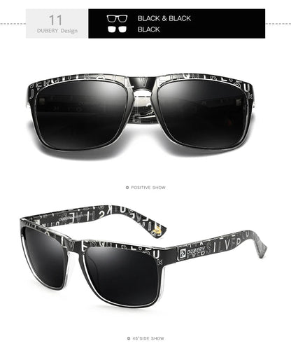 DUBERY Design Polarized Sunglasses Men Drving Shades Male Sun Glasses For Men Summer Square Goggle Oculos UV400 730