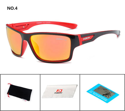 DUBERY Polarized Sunglasses Men Women Driving Sport Sun Glasses For Men High Quality Cheap Luxury Brand Designer Oculos 2071 C4 Polarized D2071