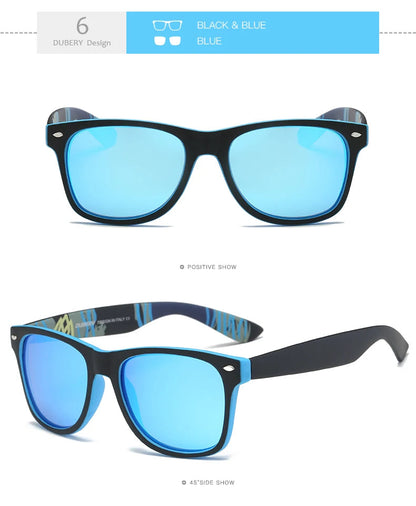 DUBERY Polarized Sunglasses Men Women Driving Sun Glasses For Men Retro Sport Luxury Brand Designer Oculos UV400 D728