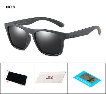 DUBERY Polarized Sunglasses Men's Driving Shades Male Sun Glasses For Men Retro Cheap 2020 Luxury Brand Designer Oculos D125 C8 D125