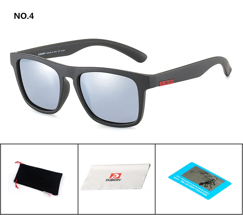 DUBERY Polarized Sunglasses Men's Driving Shades Male Sun Glasses For Men Retro Cheap 2020 Luxury Brand Designer Oculos D125 C4 D125