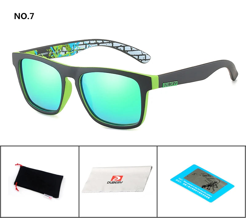 DUBERY Polarized Sunglasses Men's Driving Shades Male Sun Glasses For Men Retro Cheap 2020 Luxury Brand Designer Oculos D125 C7 D125