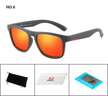 DUBERY Polarized Sunglasses Men's Driving Shades Male Sun Glasses For Men Retro Cheap 2020 Luxury Brand Designer Oculos D125 C6 D125