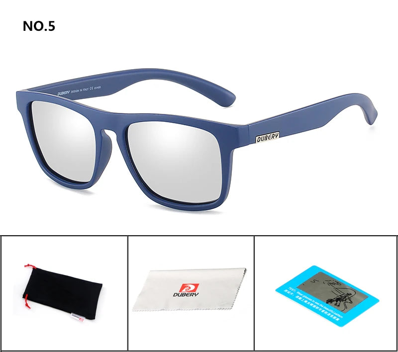 DUBERY Polarized Sunglasses Men's Driving Shades Male Sun Glasses For Men Retro Cheap 2020 Luxury Brand Designer Oculos D125 C5 D125