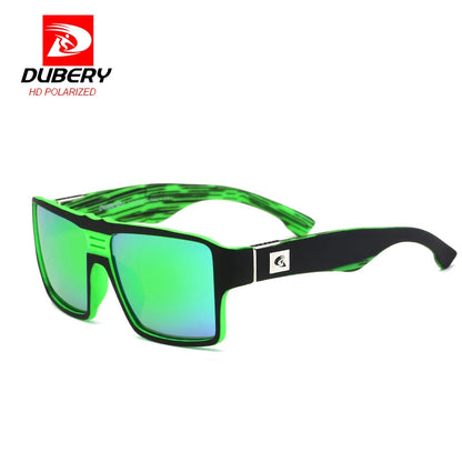 DUBERY Polarized Sunglasses Men's Retro Male Goggle Colorful Sun Glasses For Men Fashion Brand Luxury Mirror Shades Oculos 729