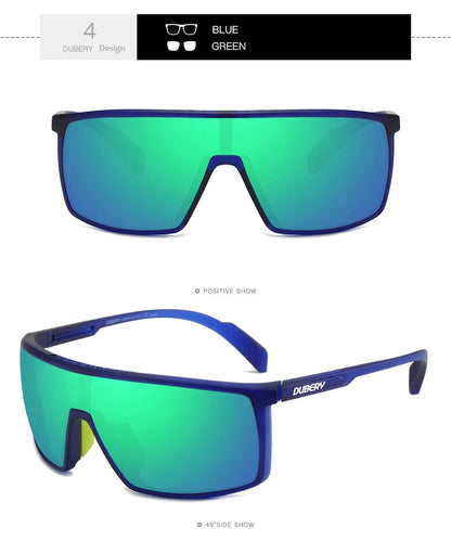 DUBERY Sunglasses Men's Retro Male Goggle Colorful SunGlasses For Fashion Brand Luxury Mirror Oversized Sun Glasses UV400 606