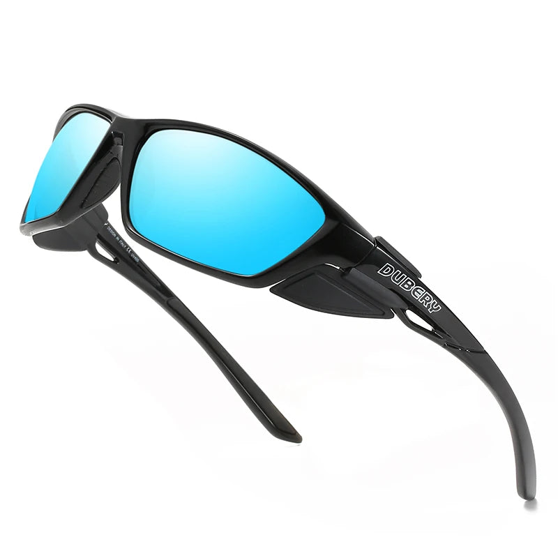 DUBERY Vintage Sunglasses Polarized Men's Sun Glasses For Men Driving Black Square Oculos Male 8 Colors Model 330