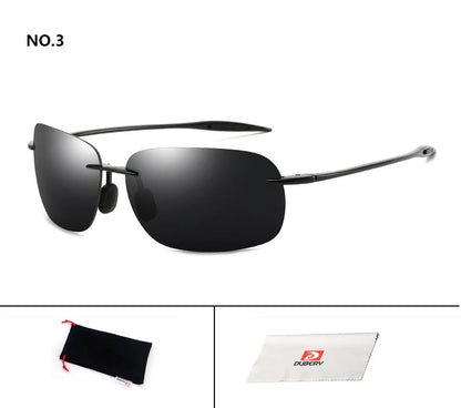 DUBERY Vintage Sunglasses UV400 Men's Sun Glasses For Men Driving Black Square Oculos Male 8 Colors Model D131 C3 D131