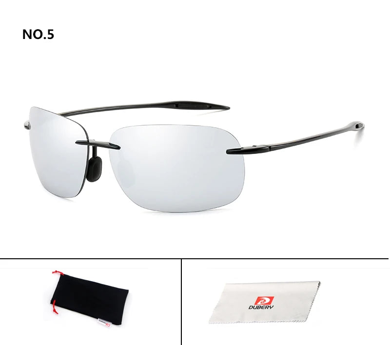 DUBERY Vintage Sunglasses UV400 Men's Sun Glasses For Men Driving Black Square Oculos Male 8 Colors Model D131 C5 D131