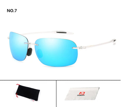 DUBERY Vintage Sunglasses UV400 Men's Sun Glasses For Men Driving Black Square Oculos Male 8 Colors Model D131 C7 D131