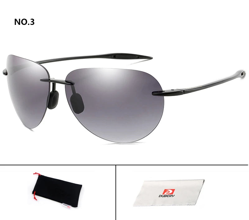 DUBERY Vintage Sunglasses UV400 Men's Sun Glasses For Men Driving Black Square Oculos Male 8 Colors Model D132 C3 D132