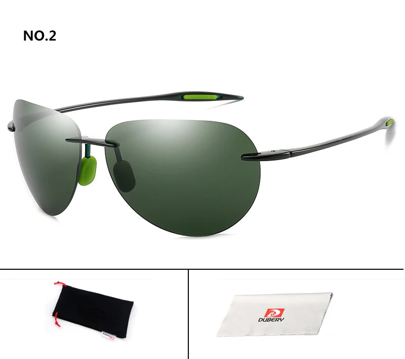 DUBERY Vintage Sunglasses UV400 Men's Sun Glasses For Men Driving Black Square Oculos Male 8 Colors Model D132 C2 D132