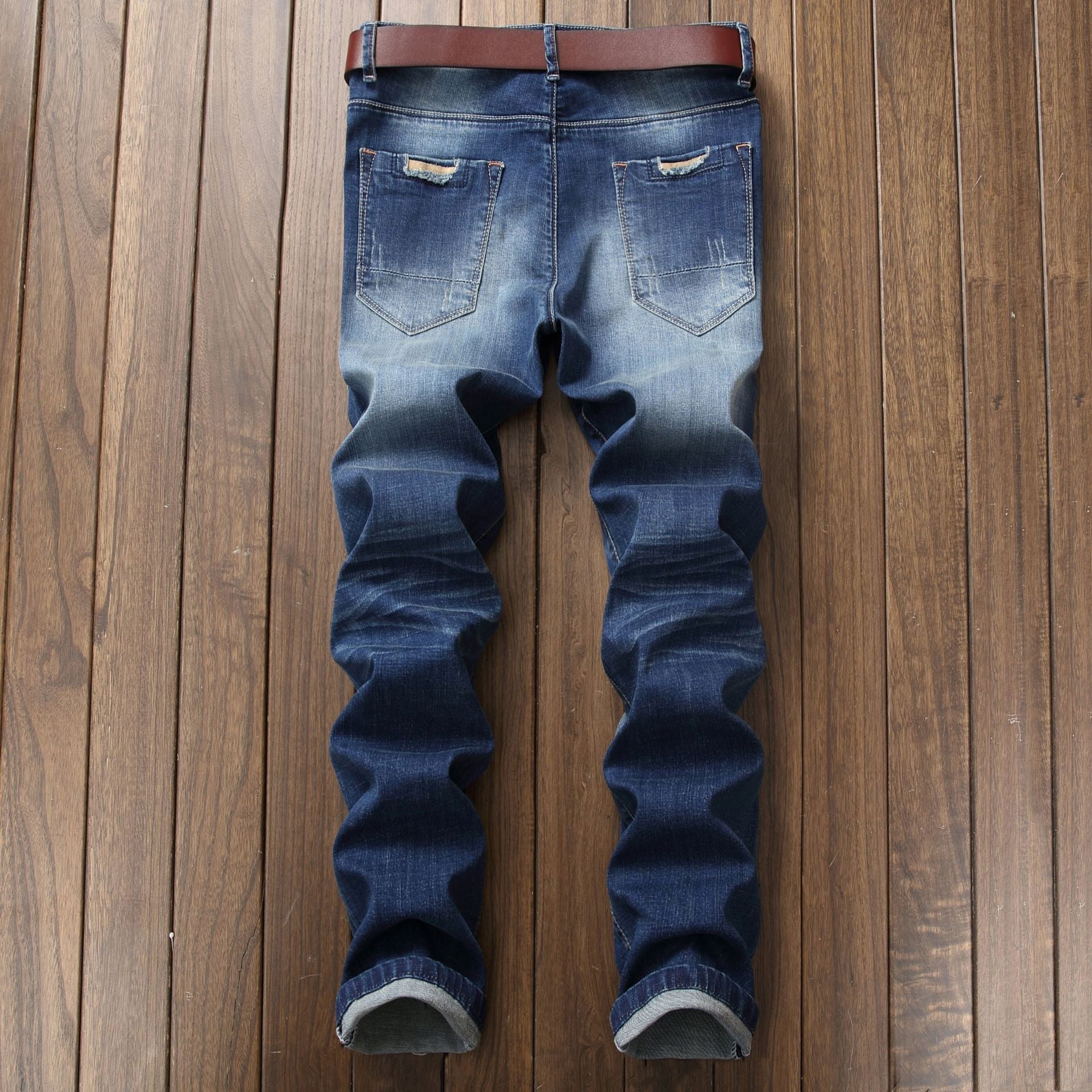 Denim Designer Hole Jeans High Quality Ripped For Men'S Autumn Spring HIP HOP Punk Streetwear