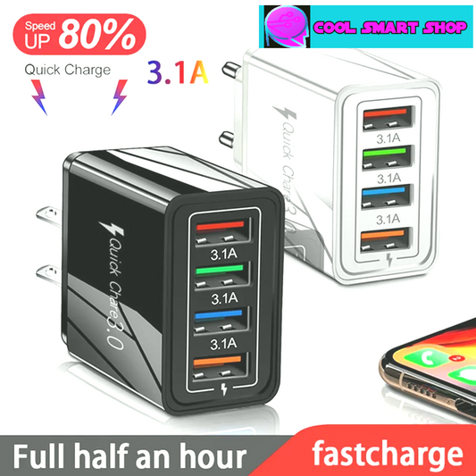EU/US Plug USB Charger Quick Charge 3.0 For Phone Adapter for iPhone 12 Pro Max Tablet Portable Wall Mobile Charger Fast Charger