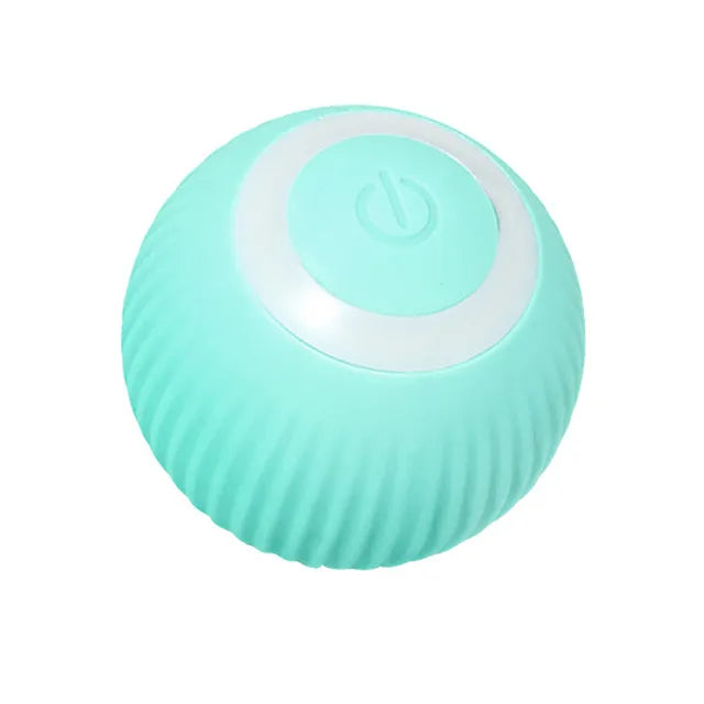 Electric Cat Ball Toys Automatic Rolling Smart Cat Toys Interactive for Cats Training Self-moving Smart ball green