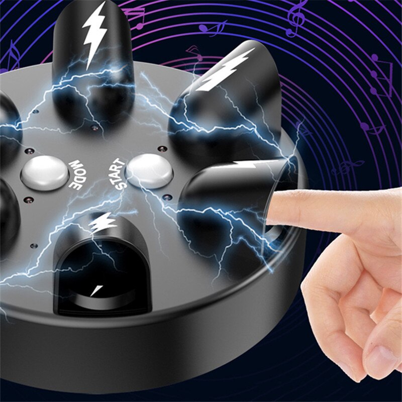 Electric Shock Finger Game - Lucky Finger Lie Detector with Roulette Punishment Props