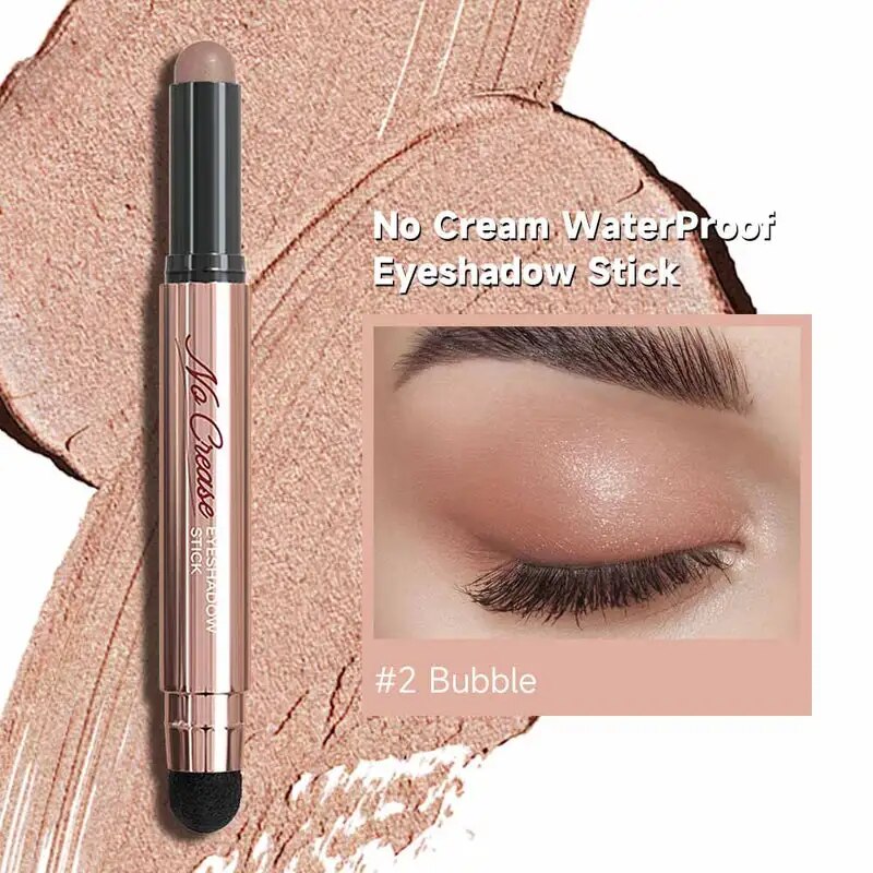 FOCALLURE Pearlescent Eyeshadow Pencil Stick Waterproof Lasting No Crease Highlighter Glitter Eye Shadow Liner Makeup Cosmetics 2