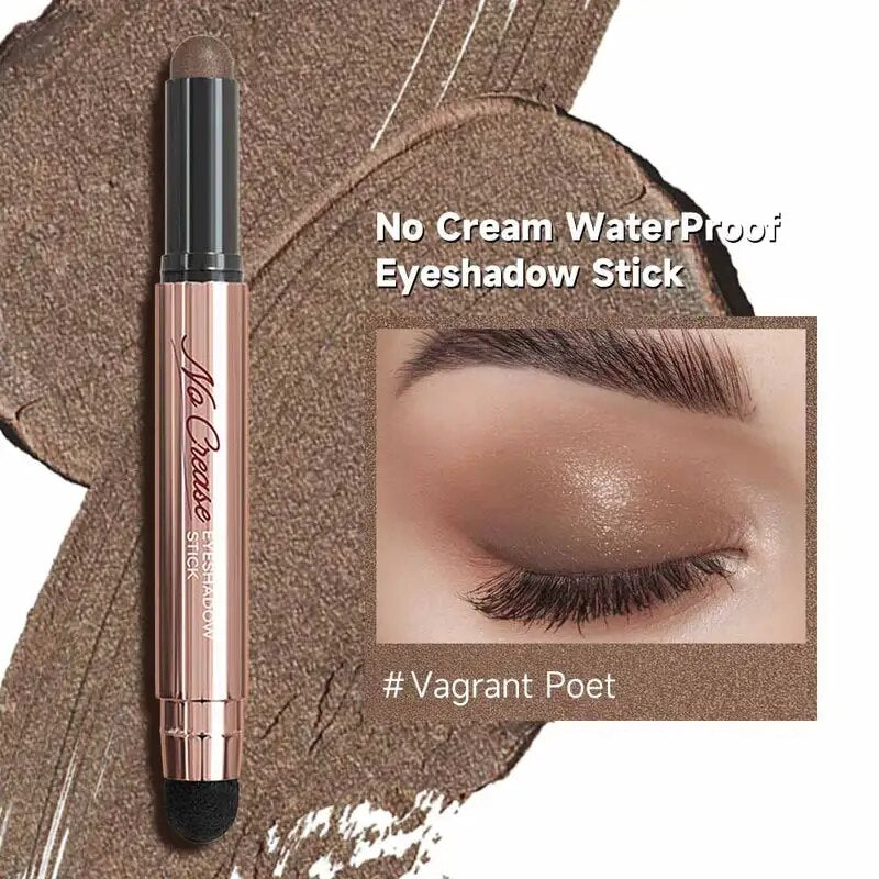 FOCALLURE Pearlescent Eyeshadow Pencil Stick Waterproof Lasting No Crease Highlighter Glitter Eye Shadow Liner Makeup Cosmetics 30