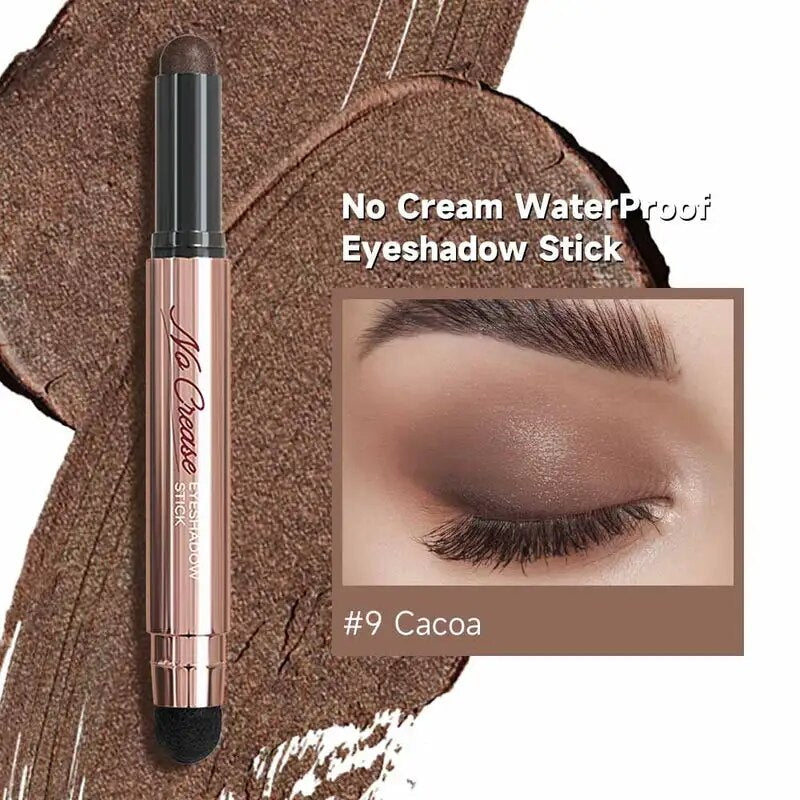 FOCALLURE Pearlescent Eyeshadow Pencil Stick Waterproof Lasting No Crease Highlighter Glitter Eye Shadow Liner Makeup Cosmetics 9