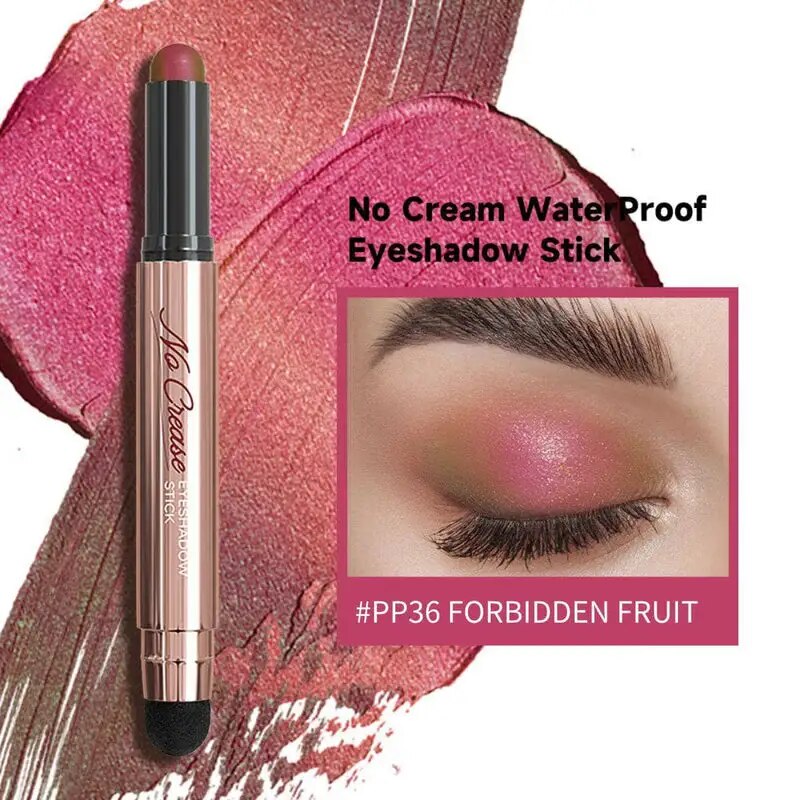 FOCALLURE Pearlescent Eyeshadow Pencil Stick Waterproof Lasting No Crease Highlighter Glitter Eye Shadow Liner Makeup Cosmetics 36