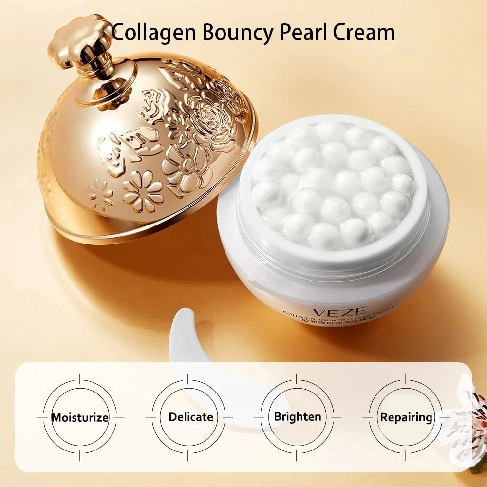 Face Care Collagen Pearl Cream Brightens Skin Moisturizing Face Cream Skin Rejuvenation Whiten Cream Korean Skin Care Products