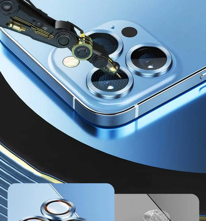 For IPhone 13 14 Pro Max Plus Diamond Metal Camera Protector for IPhone Mini Camera Protector 3PCS/Set Lens Protection Glass