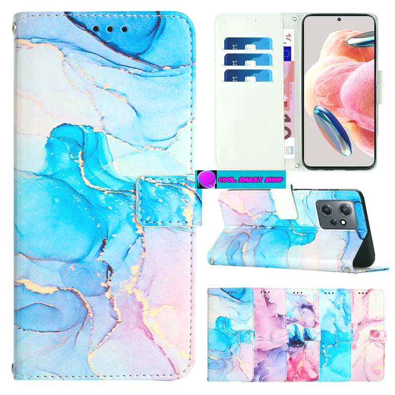 For Xiaomi 13 12 Lite Mi 11 Redmi 12C 10C A1 Note 12 12S 12 Pro 11S 11 Pro 10 Poco X5 F5 Wallet Painted Leather Cover Phone Case