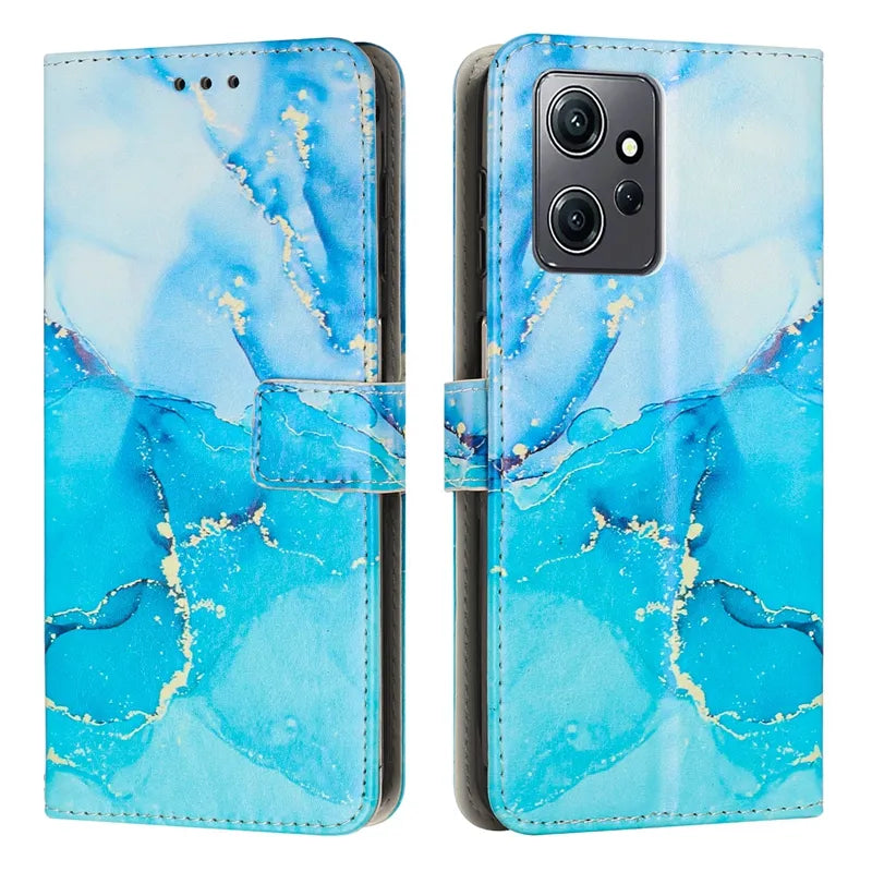 For Xiaomi 13 12 Lite Mi 11 Redmi 12C 10C A1 Note 12 12S 12 Pro 11S 11 Pro 10 Poco X5 F5 Wallet Painted Leather Cover Phone Case