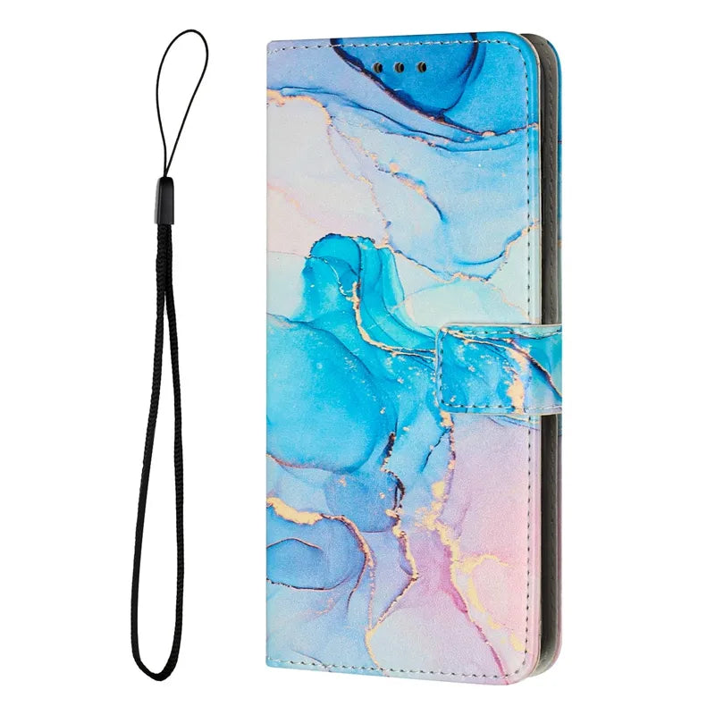 For Xiaomi 13 12 Lite Mi 11 Redmi 12C 10C A1 Note 12 12S 12 Pro 11S 11 Pro 10 Poco X5 F5 Wallet Painted Leather Cover Phone Case