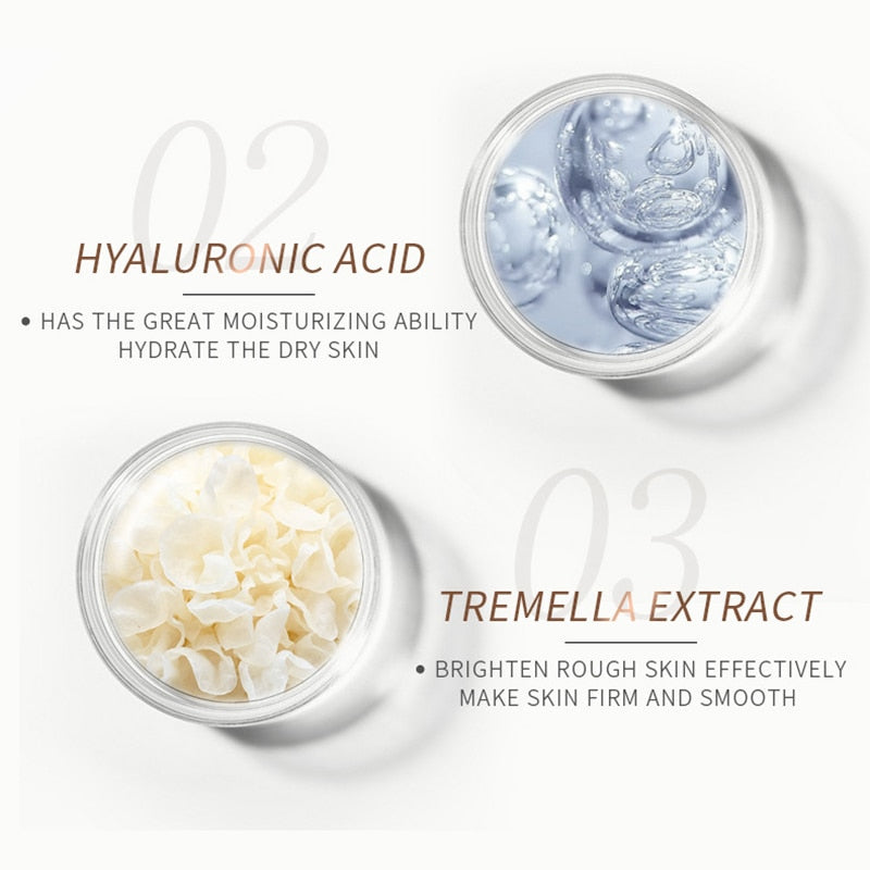 French Snail Hyaluronic Acid Face Cream Moisturizing Anti-aging Wrinkle Cream Improve Cracked Dry Rough Skin Facial Cream