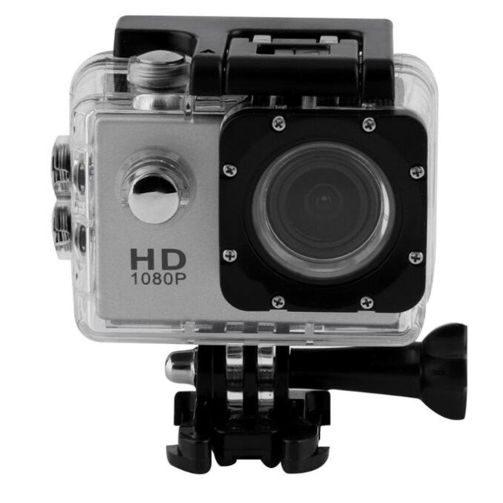 G22 1080P HD Shooting Waterproof Digital Video Camera COMS Sensor Wide Angle Lens Sports Camera For Swimming Diving Camera gray