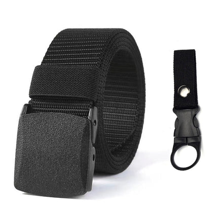 Genuine tactical belt quick release outdoor military belt soft real nylon sports accessories men and women black belt ZV03 Black and shui China 125CM