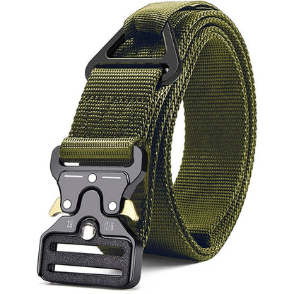 Genuine tactical belt quick release outdoor military belt soft real nylon sports accessories men and women black belt ZV08 green China 125CM