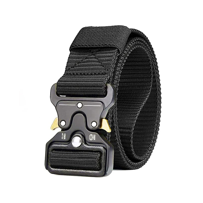 Genuine tactical belt quick release outdoor military belt soft real nylon sports accessories men and women black belt