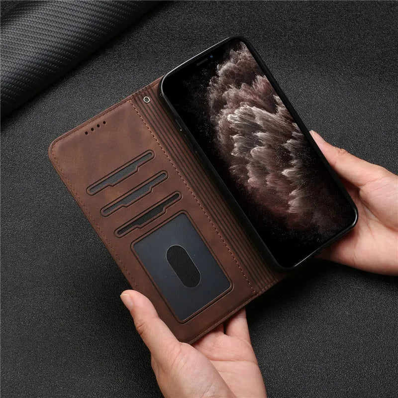 SMILE Case for Huawei P20 P30 P40 P50 P10 Pro P8 P9 Lite 2017 P Smart Z S 2019 2020 2021 Funda Flip Magnetic Wallet Leather Case