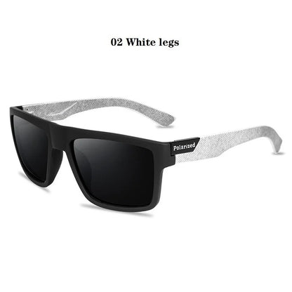 Men Women Polarized Sunglasses Luxury Brand Designer Vintage Sunglasses Man Fashionable Driving Sun Glasses Eyewear Eyepieces 02 White legs