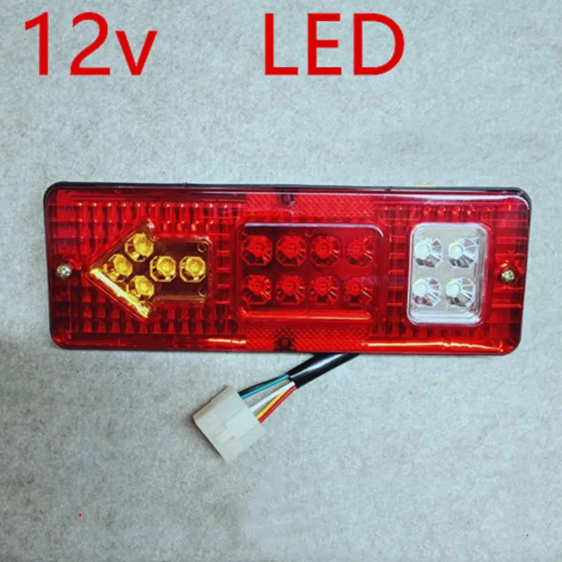 2X 12-72V 17 LED Taillight Trailer Truck Stop Rear Tail Light Auto Car Signal Lamp Lorries Boat Caution Reversing Fog Light Bulb