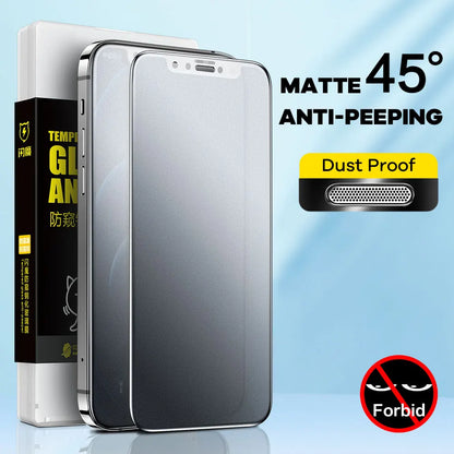 Dust Proof Matte Anti-peeping Screen Protectors For iPhone 12 12Pro 12 Pro Max 12 mini Privacy Tempered Glass
