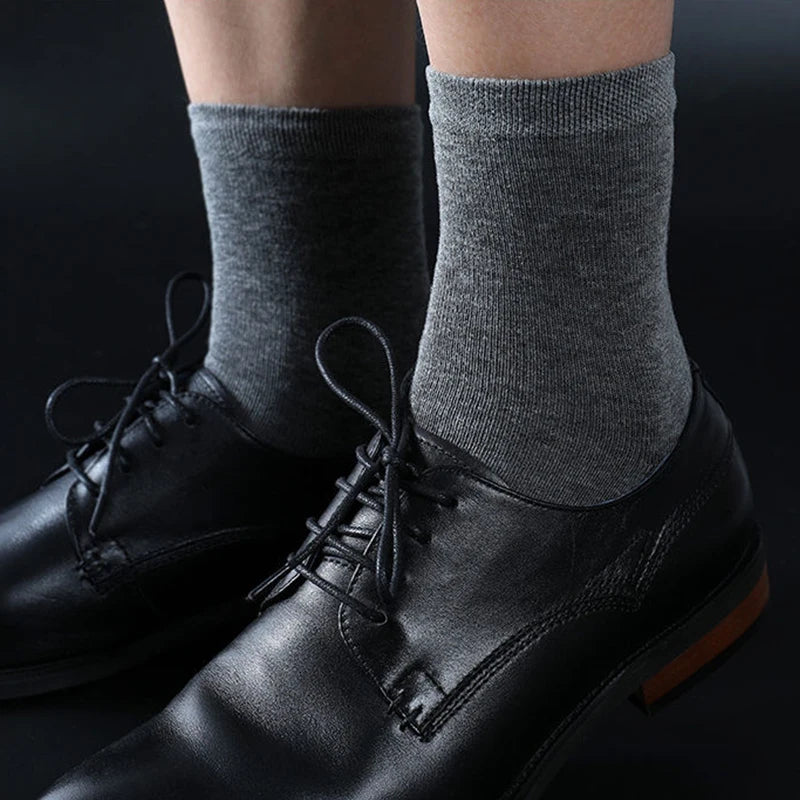 HSS Brand Men's Cotton Socks New Style Black Business Men Socks Soft Breathable Summer Winter for Male Socks Plus Size (6.5-14)