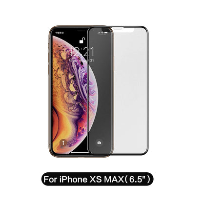 Matte Tempered Glass for iPhone 11 Pro Max Full Coverage Protector for iPhone 12 Pro Max 3H Curved HD Hard Film for iphone XS Max Black