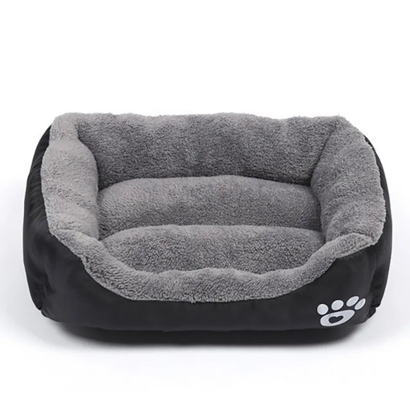 Very Soft Big Dog Bed Puppy Pet Cozy Kennel Mat Basket Sofa Cat House Pillow Lounger Cushion For Small Medium Large Dogs Beds Black