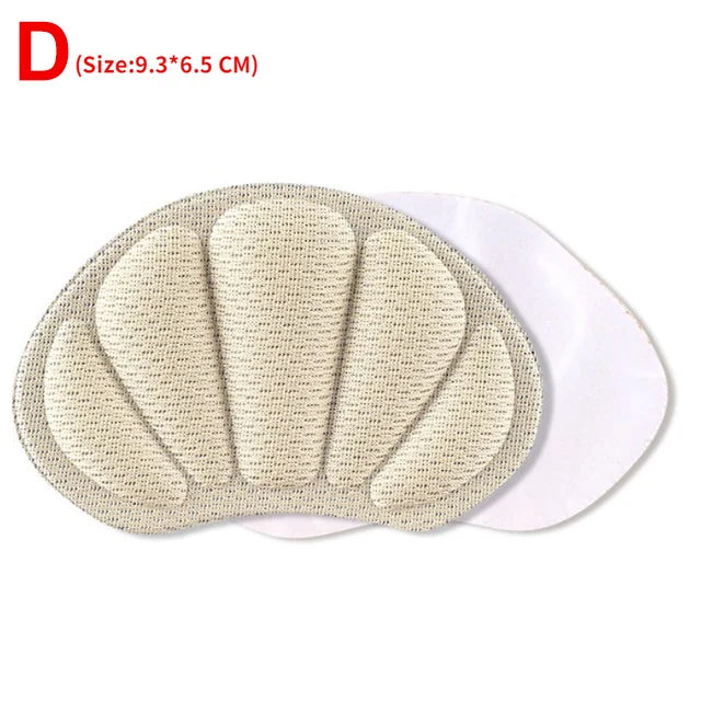 2pcs Insoles Patch Heel Pads for Sport Shoes Adjustable Size Antiwear Feet Pad Cushion Insert Insole Heel Protector Back Sticker D (Beige)