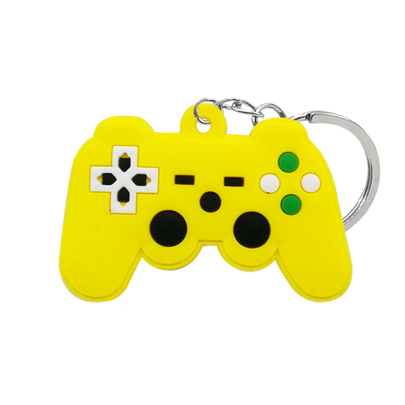 1PCS PVC new style Game Machine Keychain & Keyring Cute Gamepad Joystick Key Chain Keychains Bag Car Hanging fit men boy keys 7060-30