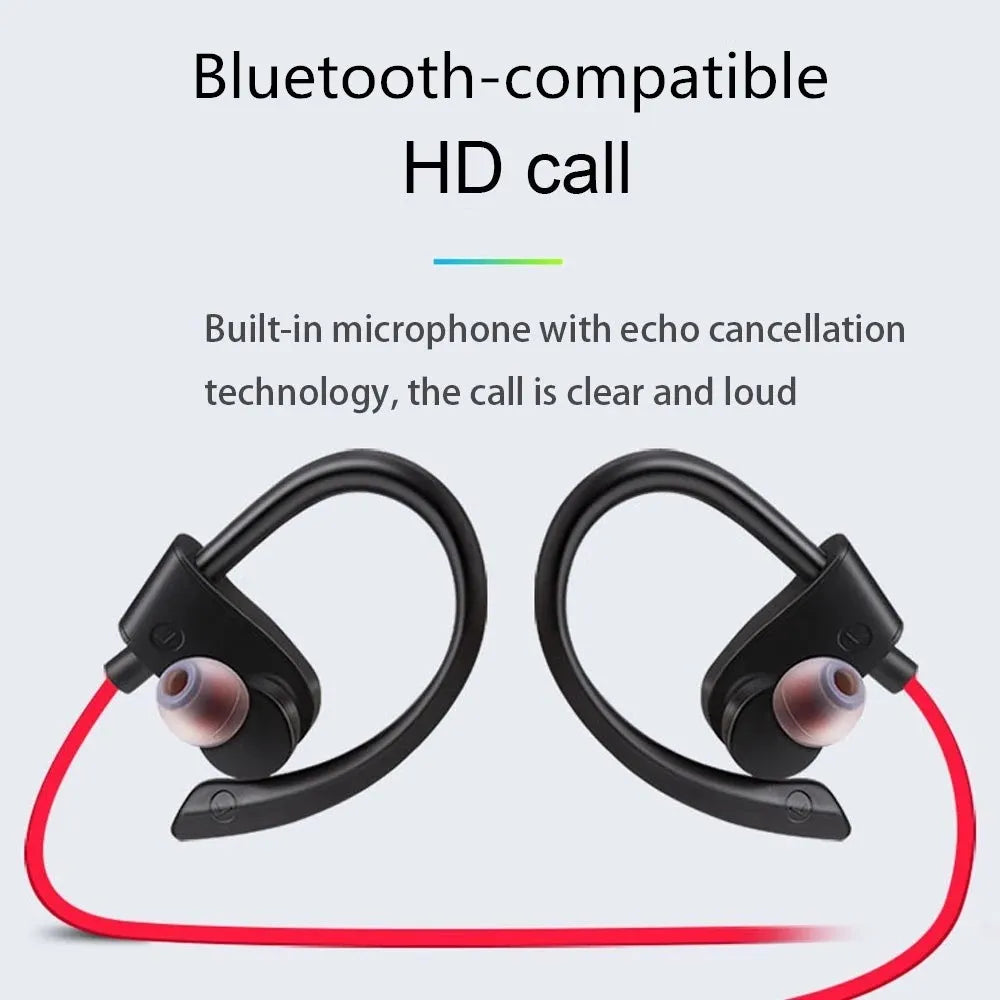 Bluetooth Earphone Earloop Earbuds Stereo Bluetooth Headset Wireless Sport Earpiece Handsfree With Mic For All Smart Phones 558