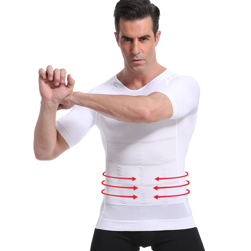 Classix Men Body Toning T-Shirt Slimming Body Shaper Corrective Posture Belly Control Compression Man Modeling Underwear Corset