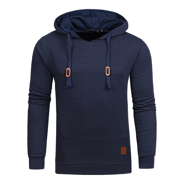 Warm Men's Solid Color Casual Hoodie Oversize Sweatshirt Sweatshirt With Zipper Paired Hoodies and Hoodies Women Man Sweatshirts Navy Blue