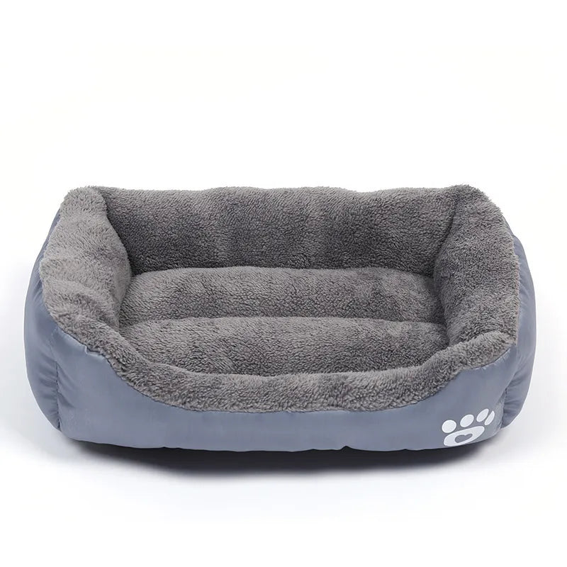 Very Soft Big Dog Bed Puppy Pet Cozy Kennel Mat Basket Sofa Cat House Pillow Lounger Cushion For Small Medium Large Dogs Beds Gray
