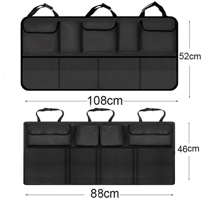 Auto Storage Organizer Car Trunk Bag Universal Large Capacity Backseat Storage Bag Trunk Cargo Mesh Holder Pocket