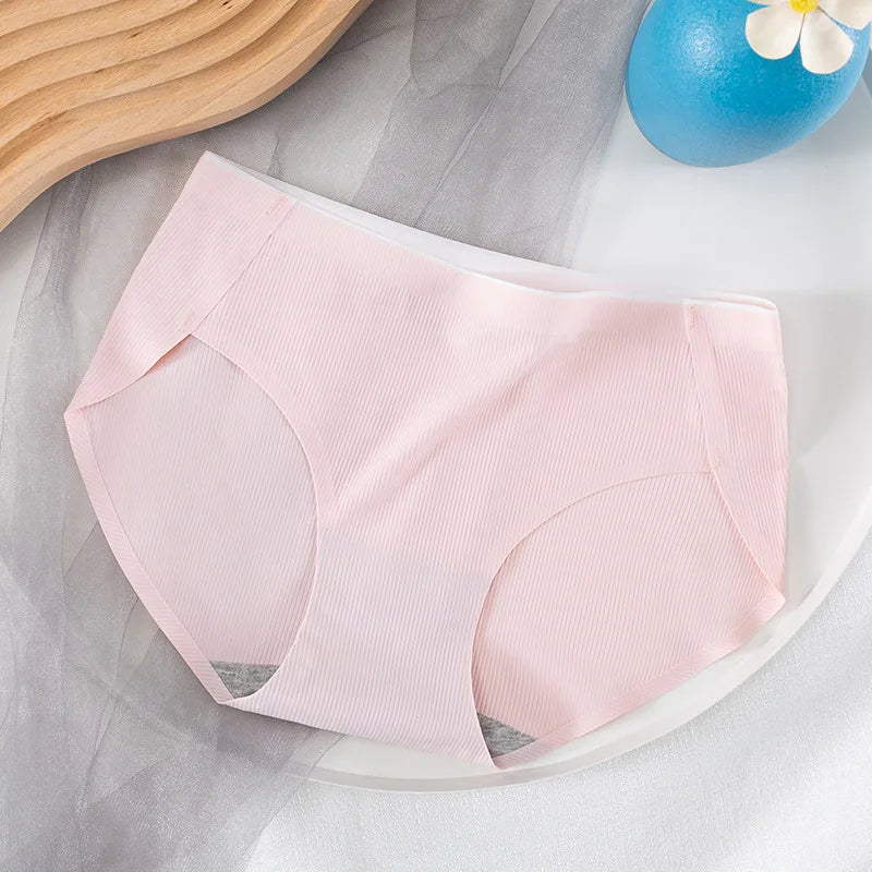 Women's sexy underwear panties large for women sensual lingerie Underpanties pink girls plus size cute underpants free shipping Light pink 1pc