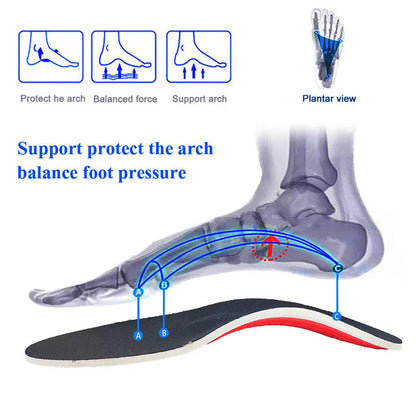 Orthotic Insole Arch Support Flatfoot Orthopedic Insoles For Feet Ease Pressure Of Air Movement Damping Cushion Padding Insole